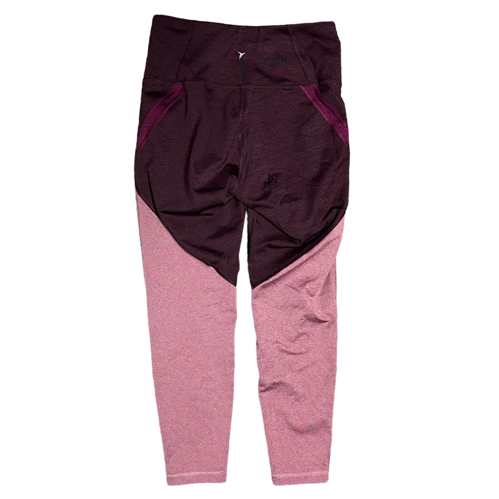 Old Navy Active Womens Go Dry Colorblock Leggings Size Petite Medium Mauve